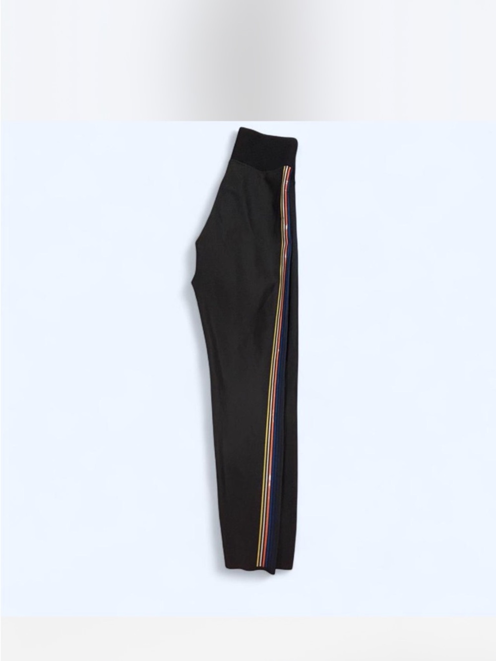 Ultracor black leggings with rainbow stripes